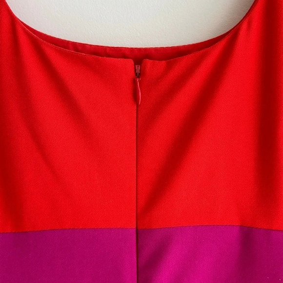 Banana Republic Red and Pink Combo Striped Pleated Dress, Size 8 - Picture 12 of 16